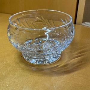 Royal Doulton Cut Crystal Candy Trinket Bowl, 4.25” Diameter